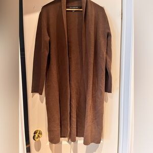 Guess Chocolate Brown Cashmere Blend Cardigan